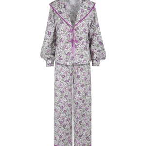 PIJAMA CASTILLO (morado y verde)