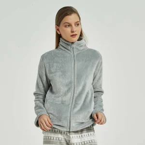 Sudadera terciopelo Gris Perla