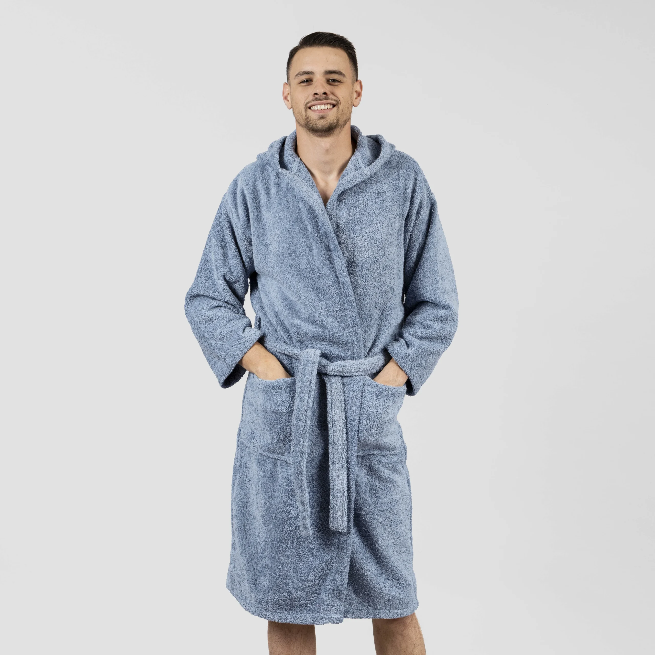 Albornoz capucha 450gr Unisex - Imagen 4