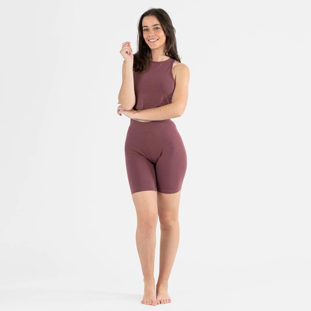 Conjunto deportivo culotte mujer berenjena - Imagen 6