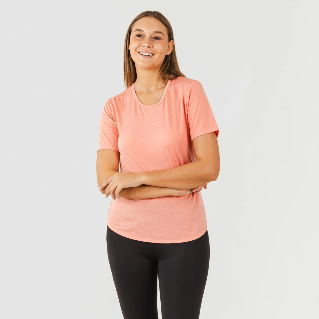 Conjunto deportivo leggings largo mujer naranja/negro - Imagen 2