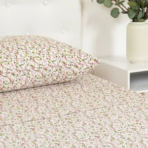 Jogo de lençóis algodão Pia rosa