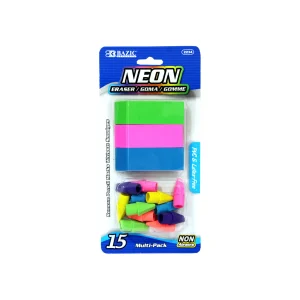 Borradores Colores Neón 15PCS