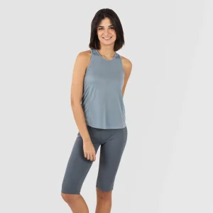 Conjunto deportivo leggings corto mujer indigo claro - oscuro