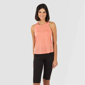 Conjunto deportivo leggings corto mujer naranja - negro