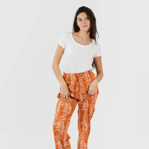 Pantalón viscosa Sole Teja