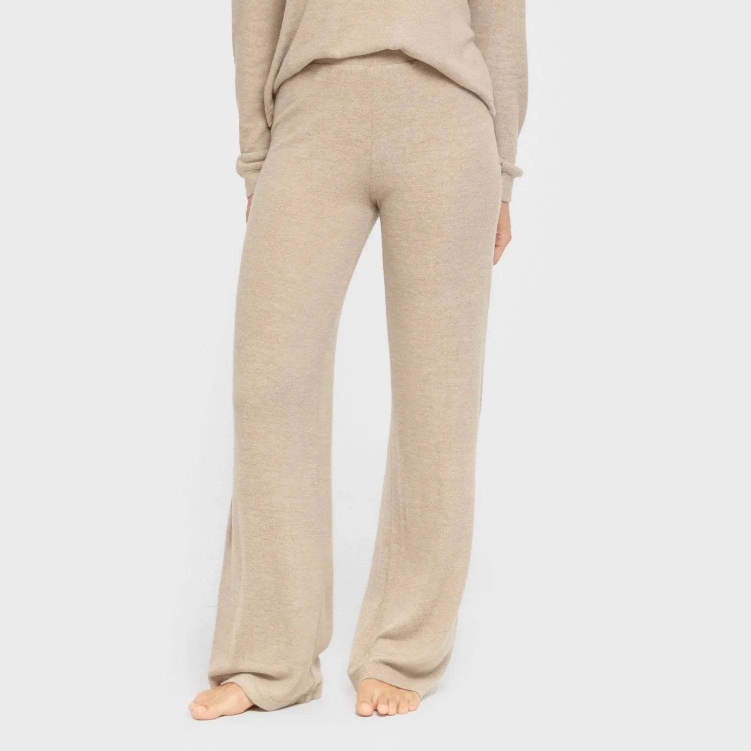 Pijama angorina liso arena - Imagen 4