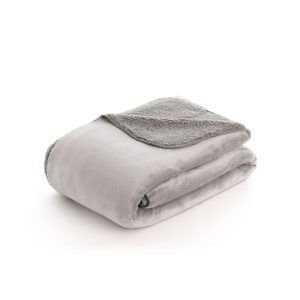 Manta extrasuave reversible Sedalina - Sherpa Anthracite