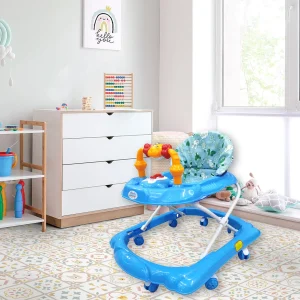 Andadera Plástica Ajustable Para Bebe Con Música y Juguete