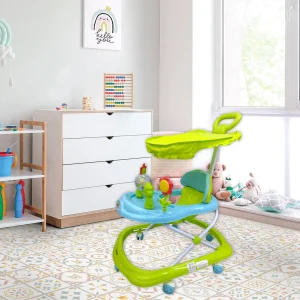 Andadera Plástica Ajustable Para Bebe Con Música y Juguete