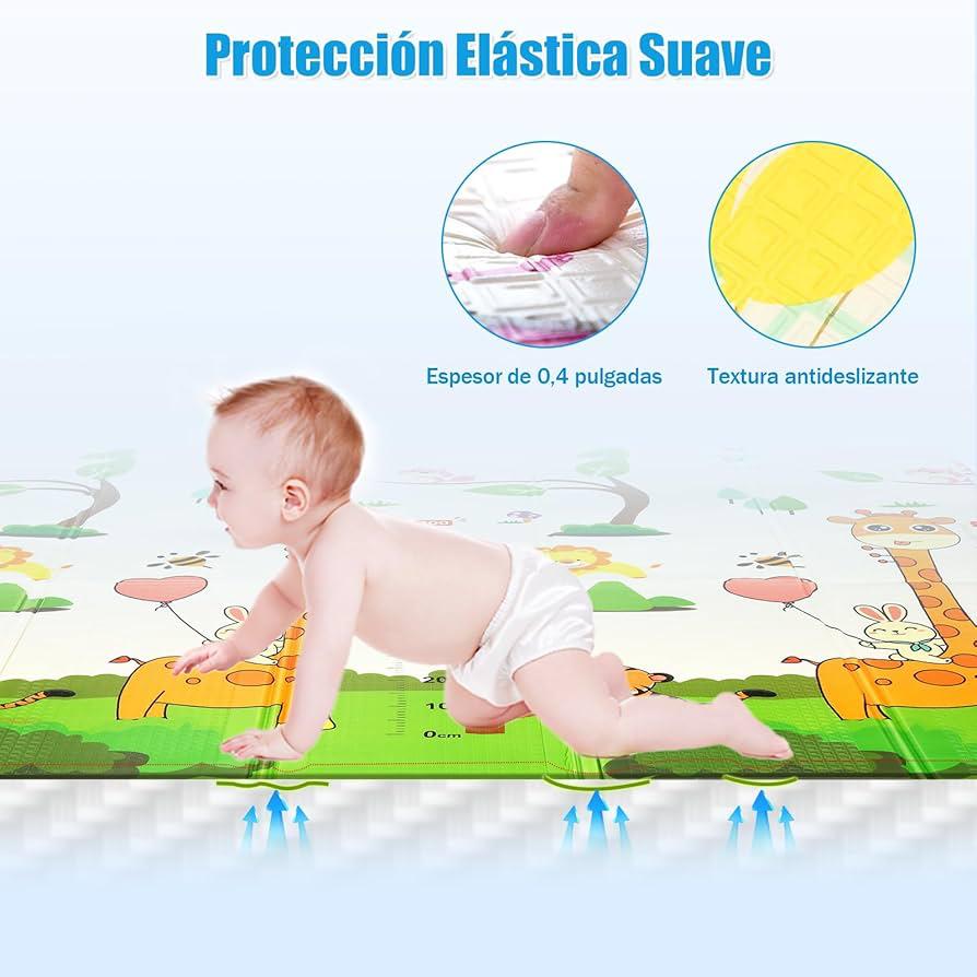 Alfombra antigolpes para bebé reversible - Imagen 7