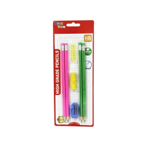 Lápiz/Sacapuntas Y Protectores Antideslizantes 7PCS